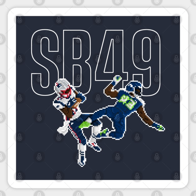 SB 49 - Intercepted at the Goal Line! Sticker by rokrjon